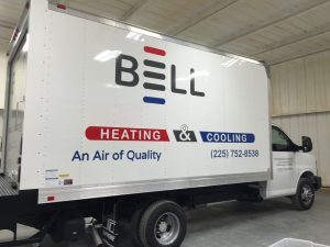 Box Truck Logo Commercial Vehicle Wrap - Bell Mechanical