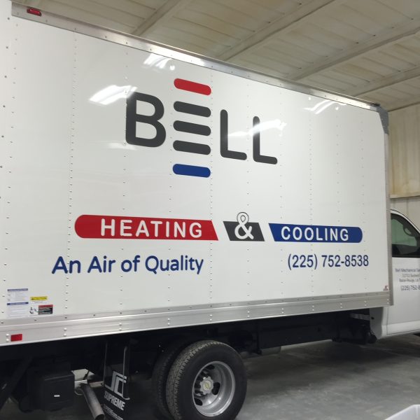 Box Truck Logo Commercial Vehicle Wrap - Bell Mechanical