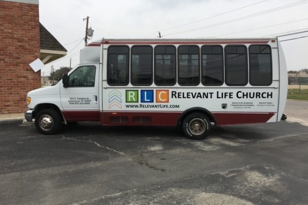 Relevant Life Church - Bus Graphics Identification