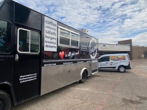 Partial wrap Food Truck -fleet graphics vinyl printed - Shaynas Place -print cut - design wrap