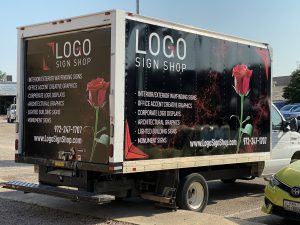 box truck marketing vinyl design