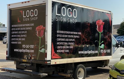 box truck marketing vinyl design