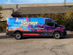 Logo Wrap Shop Van Wrap