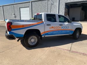 Truck wrap Horizon Pools