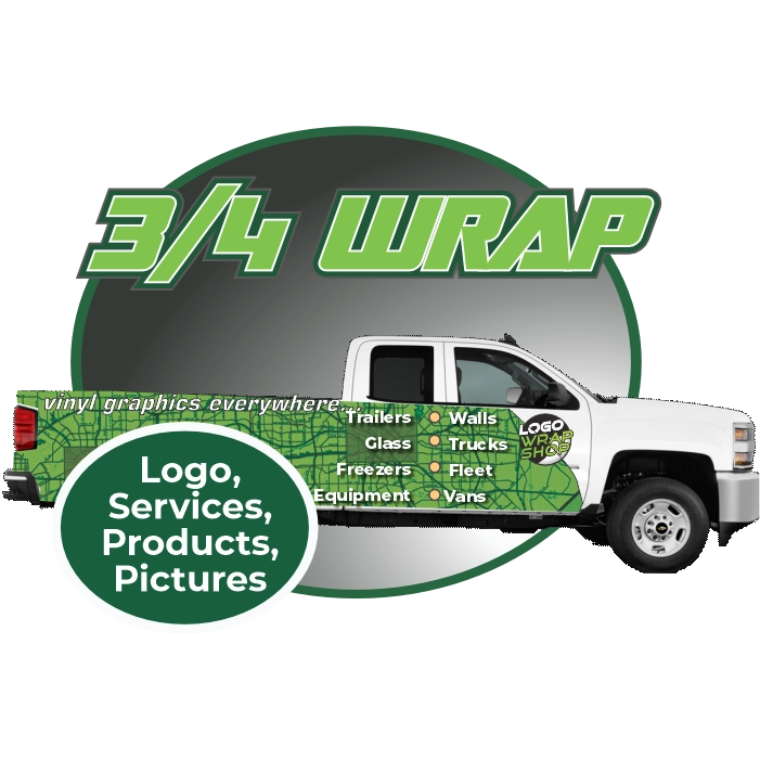 Pick-up truck Partial vinyl van wrap